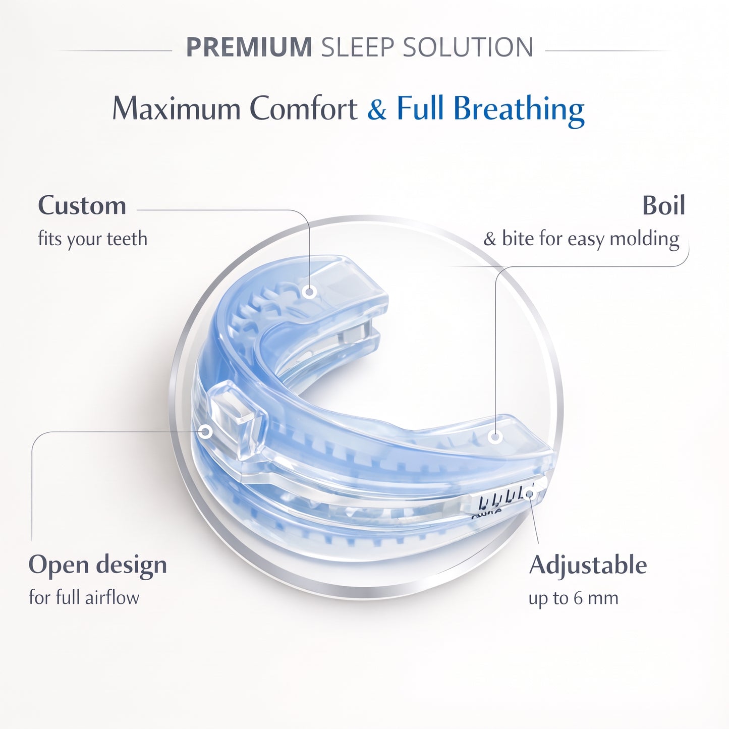 QuietMax™ – Adjustable Quiet Sleep Mouthpiece